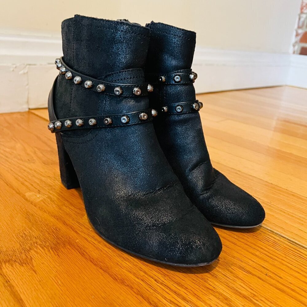 Simply Vera Vera Wang Moto Women's High Heel Ankle Boots Size 8.5 US - Picture 11 of 16